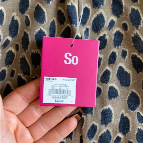 Cheetah Short Cotton Skirt - Picture 2 of 2